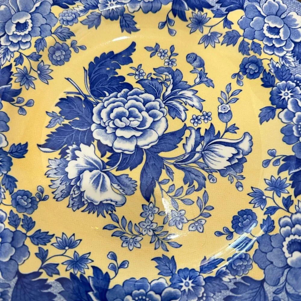 Spode Blue Room Garden Collection British Flowers Poppy Buffet Dessert Plate